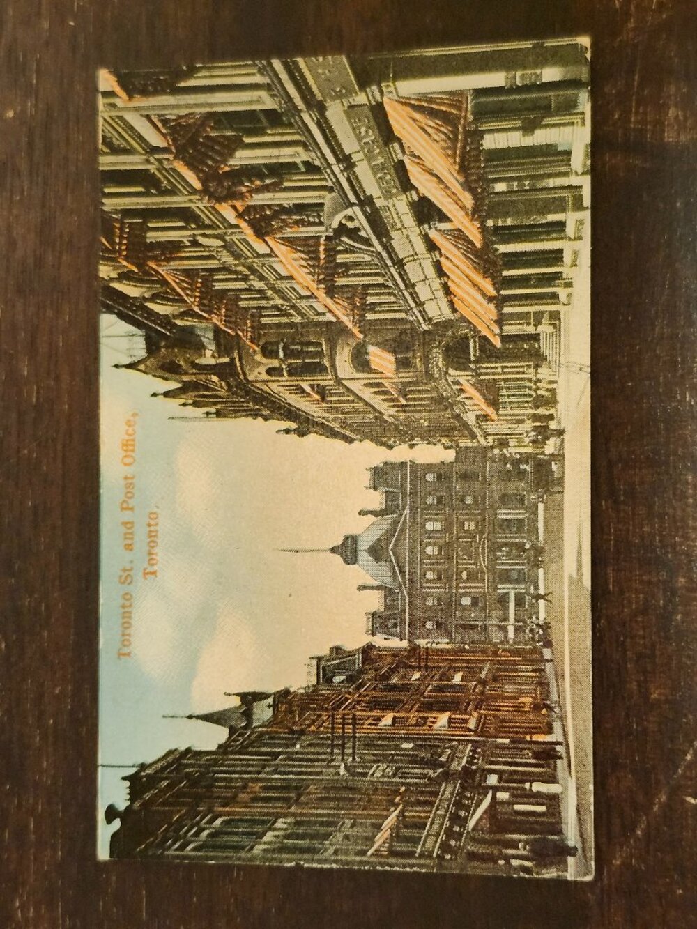 Toronto Street and the historic Post Office POST CARD Mini Postcard Canada Post